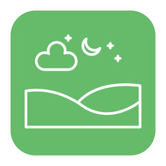 Moon Landscape Icon