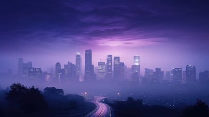 Fototapeta premium dusk purple mist