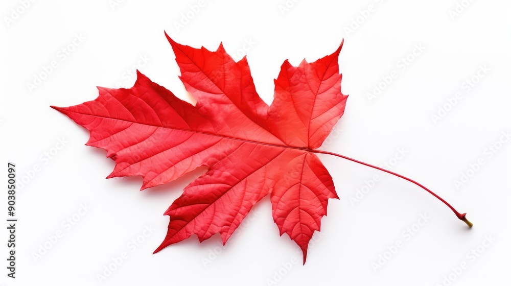 Poster background fall leaf isolated on white