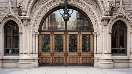 Fototapeta premium glass office building door