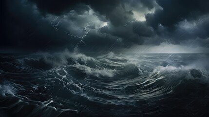 Fototapeta premium turbulent storm waters