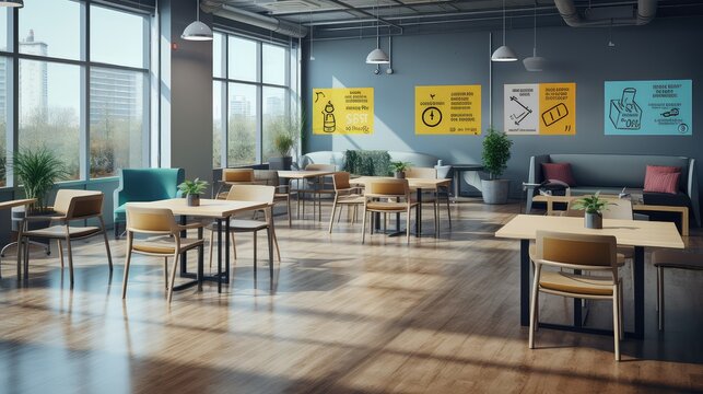 signs office social distancing