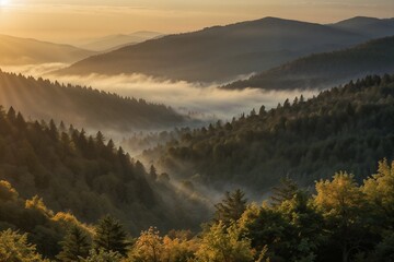 Obraz premium sunrise in the mountains