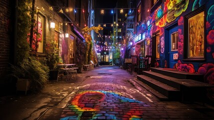 Fototapeta premium fairy light city