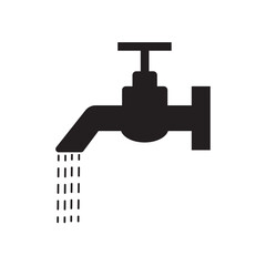 water tap flat icon vector