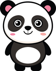 Fototapeta premium Vector Drawing of cute panda