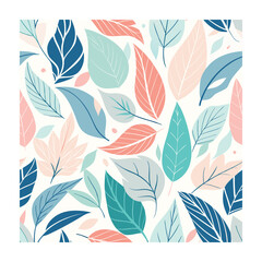 Elegant vintage leaves seamless patterns