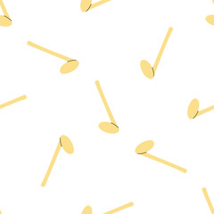 Vector flat style music Illustration. Musical note seamless pattern. Back to School.