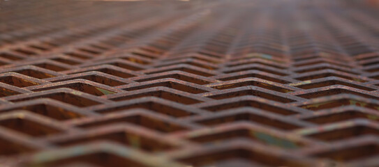 textured background with rust-covered metalwork