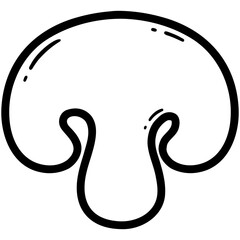 Fototapeta premium Mushroom doodle 