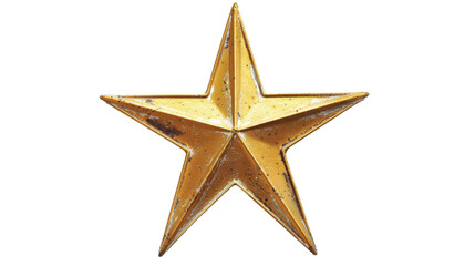 Obraz premium Gold star on transparent background 