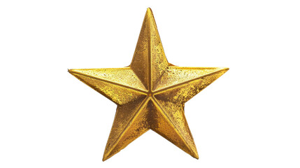 Obraz premium Gold star on transparent background 