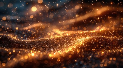 Obraz premium Abstract Gold Glitter Background