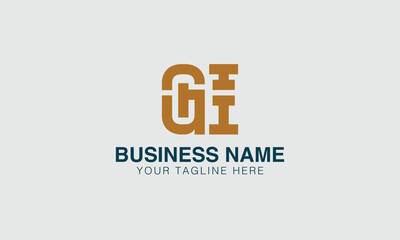 GI G gi initial logo | initial based abstract modern minimal creative logo, vector template image. luxury logotype logo, real estate homie logo. typography logo. initials logo