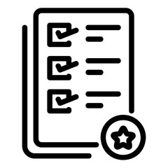 Fototapeta premium exam Line Icon