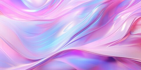 Abstract Pink and Blue Liquid Swirls