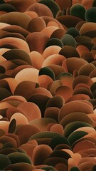 Obraz premium Abstract wallpaper of shapes in natural, earthy tones