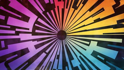 Fototapeta premium Bold lines abstract graphic wallpaper
