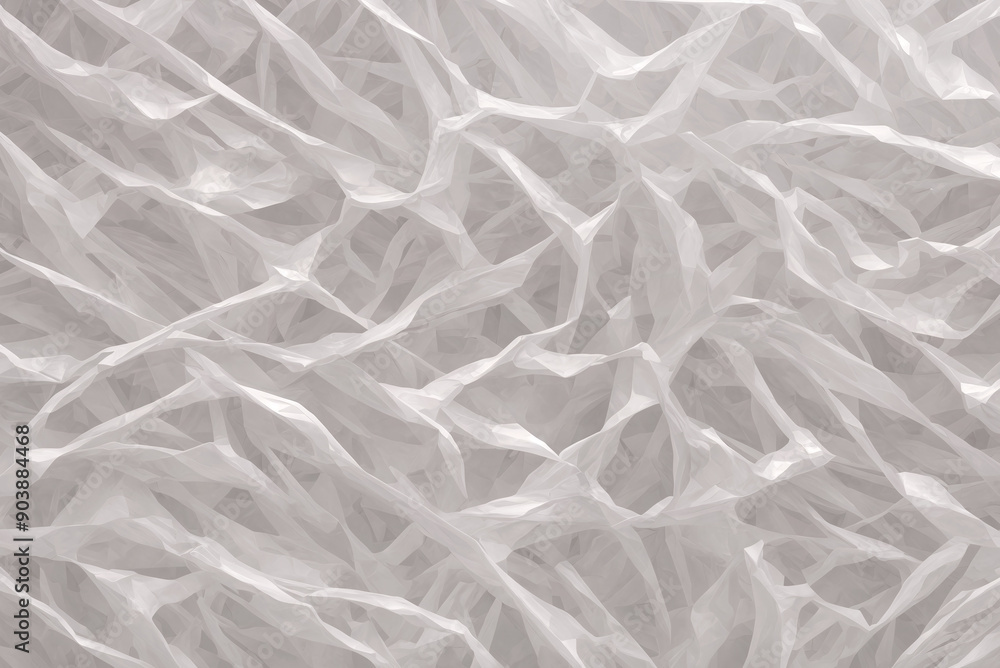 Fototapete abstract geometric texture with intersecting white waves and curved shapes. white background of geom