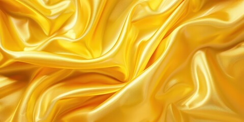 Fototapeta premium Golden Silk Fabric Texture