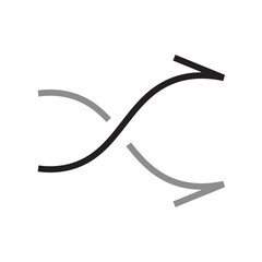 Fototapeta premium minimal line arrow