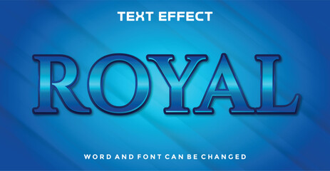 Royal editable text effect