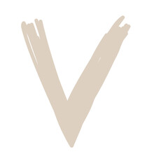 Obraz premium Abstract Doodle Check Line Element Icon. Irregular Imperfect Hand Drawn Childish Shape Silhouette. 