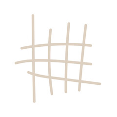 Abstract Doodle Line Element Icon. Irregular Imperfect Hand Drawn Childish Shape Silhouette. 