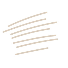 Abstract Doodle Line Element Icon. Irregular Imperfect Hand Drawn Childish Shape Silhouette. 