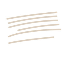 Abstract Doodle Line Element Icon. Irregular Imperfect Hand Drawn Childish Shape Silhouette. 