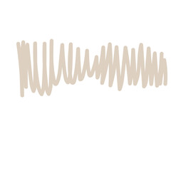 Abstract Doodle Line Element Icon. Irregular Imperfect Hand Drawn Childish Shape Silhouette. 