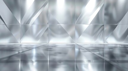 Obraz premium Business Proposal Presentation with Silver Backdrop
