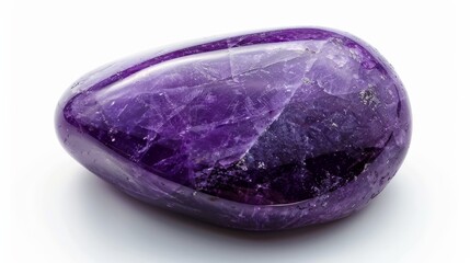 Fototapeta premium Polished Sugilite Gemstone CloseUp, Purple Crystal, Natural Mineral for Jewelry Design, Healing, and Collecting