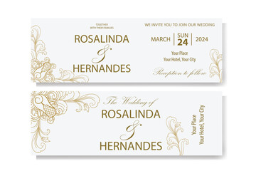 The Blooms Greenery Floral Foliage Ornament Corner Text Separator Elegance Frame for Invitations