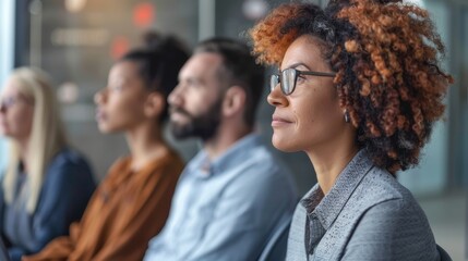 Fototapeta premium Colleagues Watching Presentation