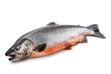 Obraz premium Salmon isolated on a white background