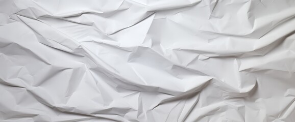 Fototapeta premium Abstract Wrinkled White Fabric Texture