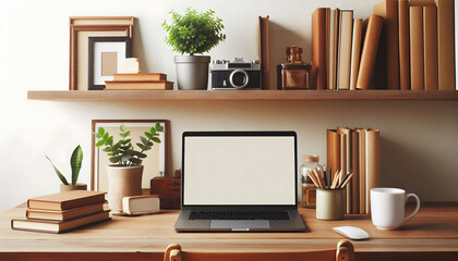 A Laptop and Desk Where Focus and Simplicity Meet