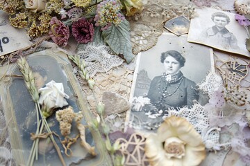 Creative scrapbook page, various themes and styles, featuring unique designs and elements...