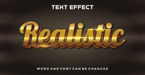 Realistic editable text effect