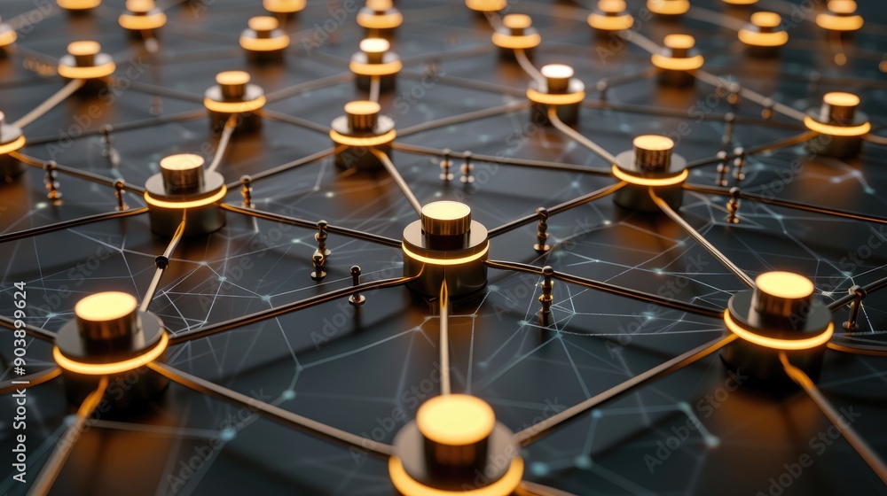 Poster interconnected golden nodes in a network