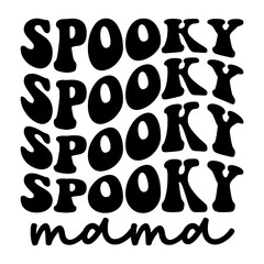 Spooky Mama Retro SVG