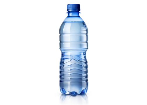 bottle of water isolated