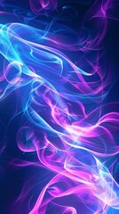 Obraz premium Vibrant Flowing Energy Background for Tech and Science Generative AI