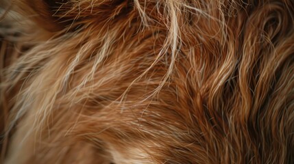 Naklejka premium Animal hair