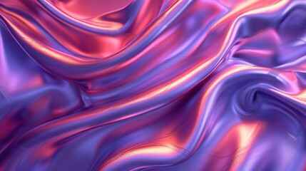 Obraz premium Abstract Silk Fabric with Iridescent Colors