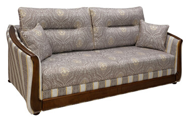 Sofa isolated on white background. Including clipping path