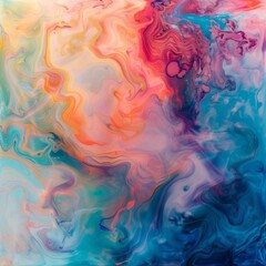 Fototapeta premium Abstract swirling colorful paint texture background