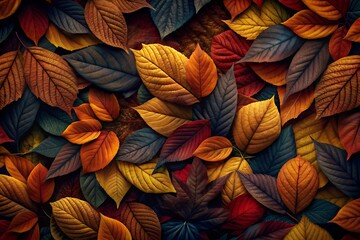 autumn leaves background colorful
