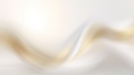 Abstract background with white and gold tones and a smooth wave.